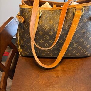 Louis Vuitton Brown and Tan Monogram Tote